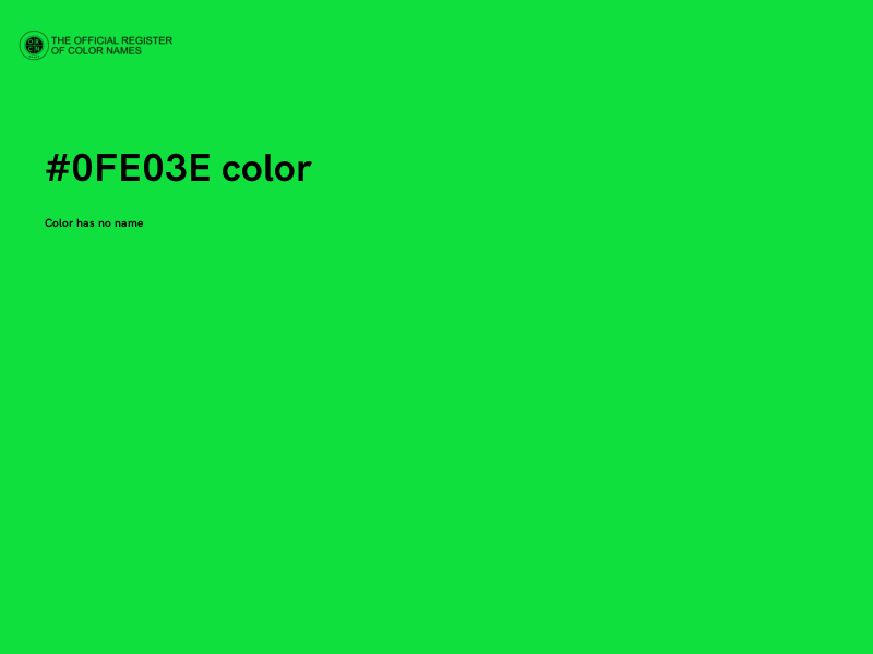 #0FE03E color image