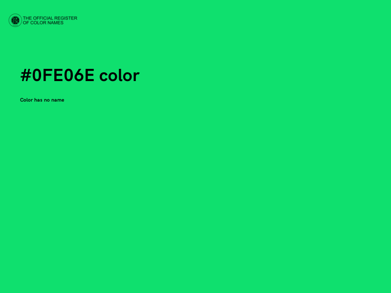 #0FE06E color image