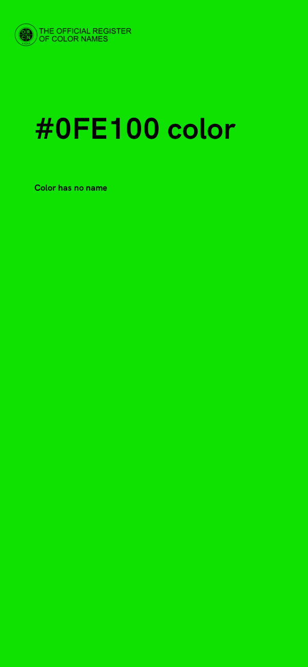 #0FE100 color image