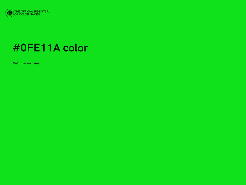 #0FE11A color image