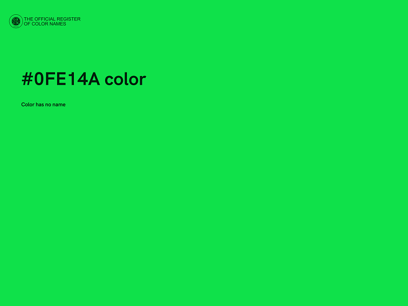 #0FE14A color image