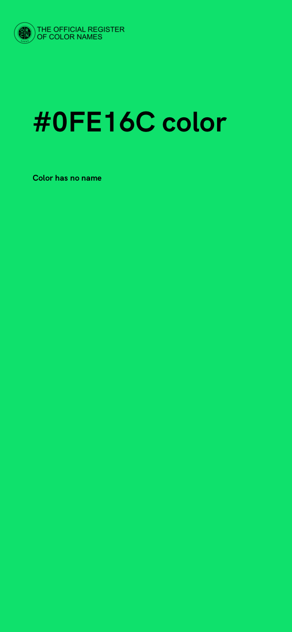 #0FE16C color image