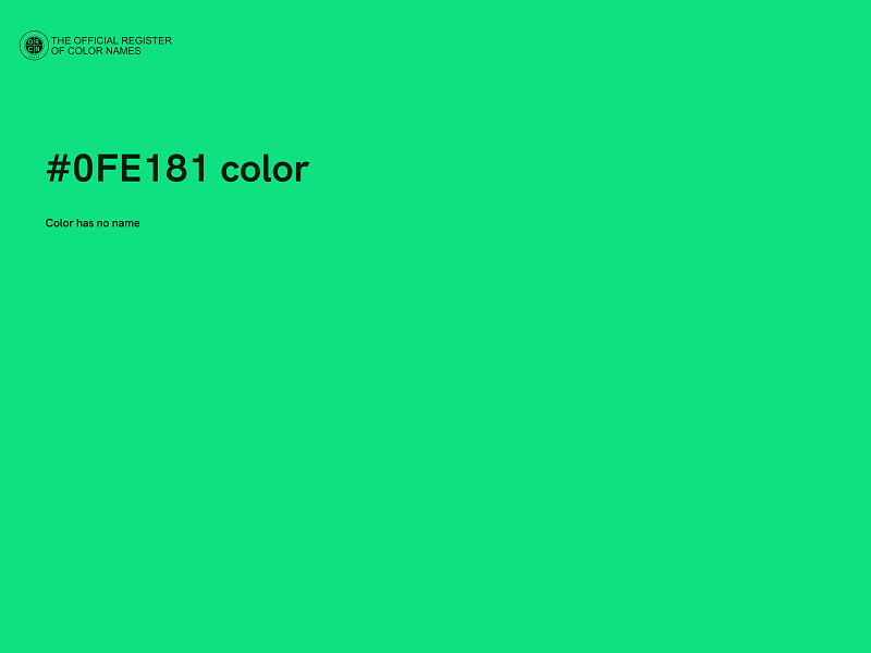 #0FE181 color image