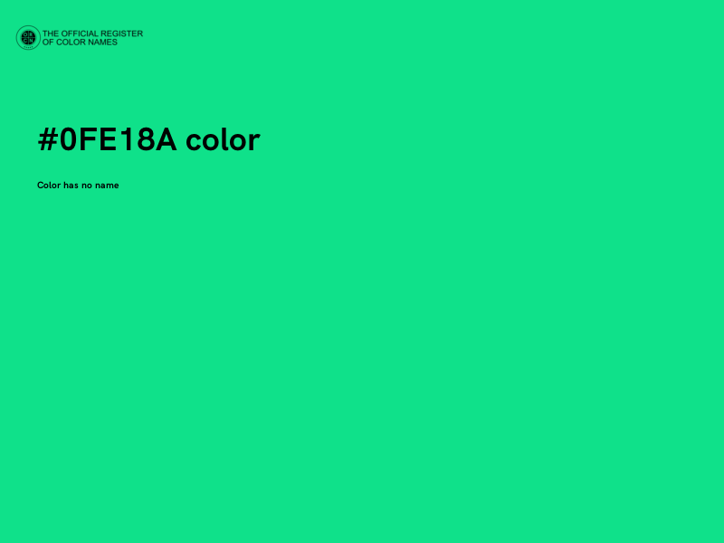 #0FE18A color image