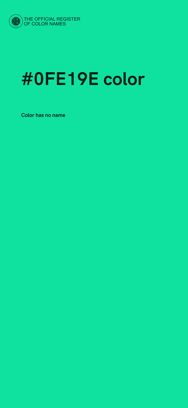 #0FE19E color image