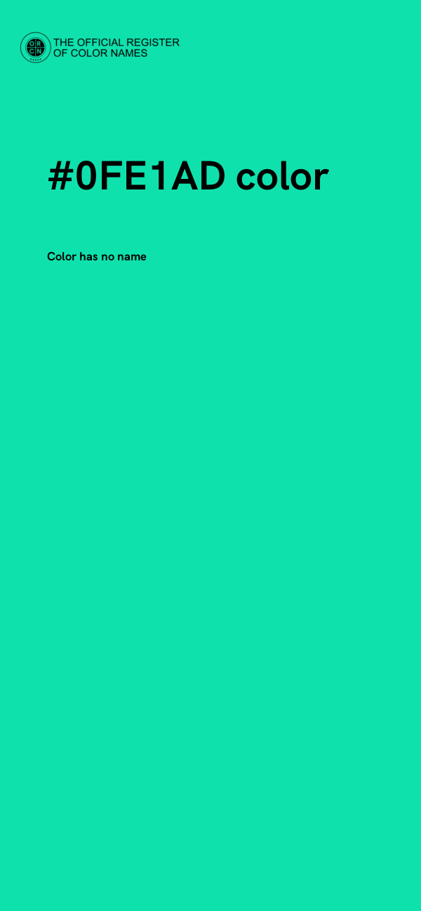 #0FE1AD color image