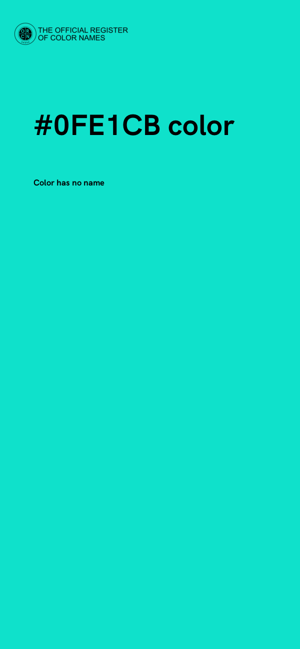 #0FE1CB color image