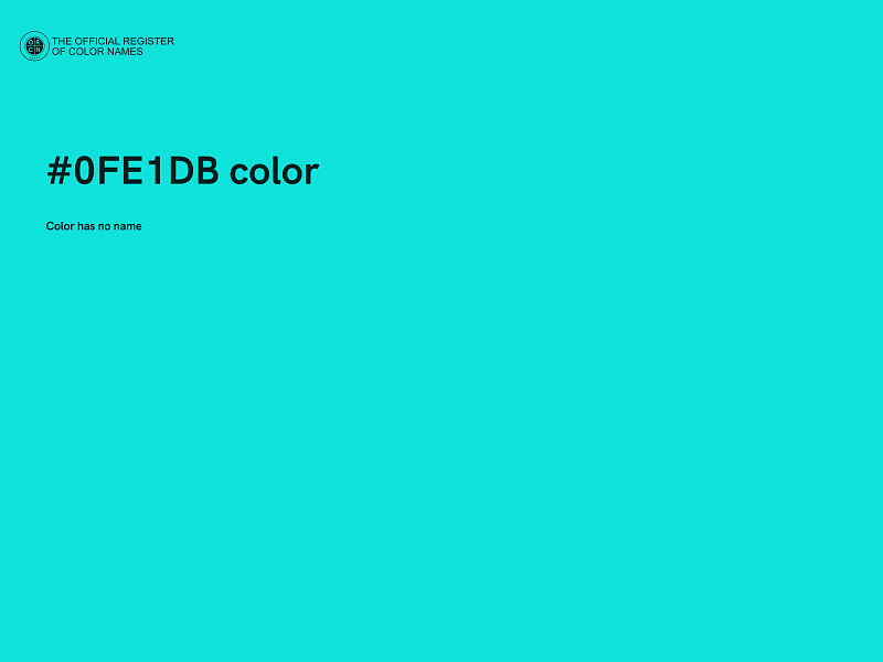 #0FE1DB color image