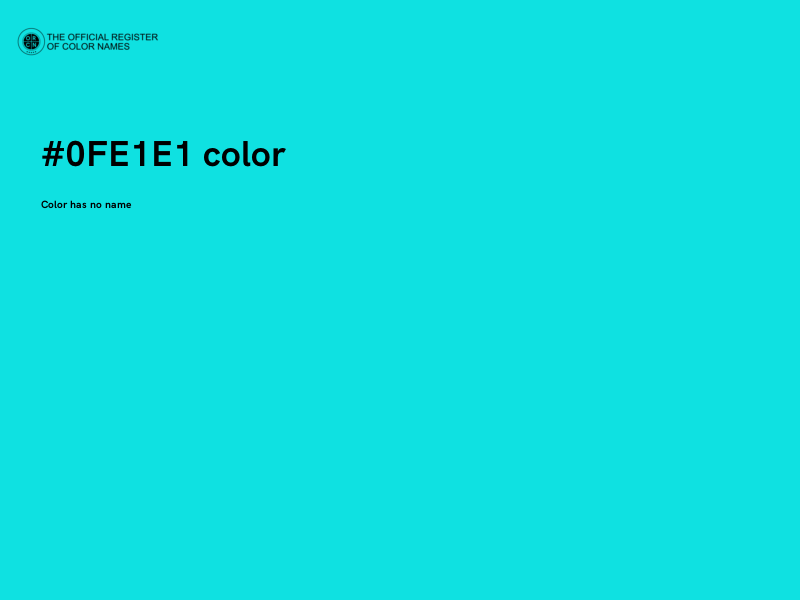 #0FE1E1 color image