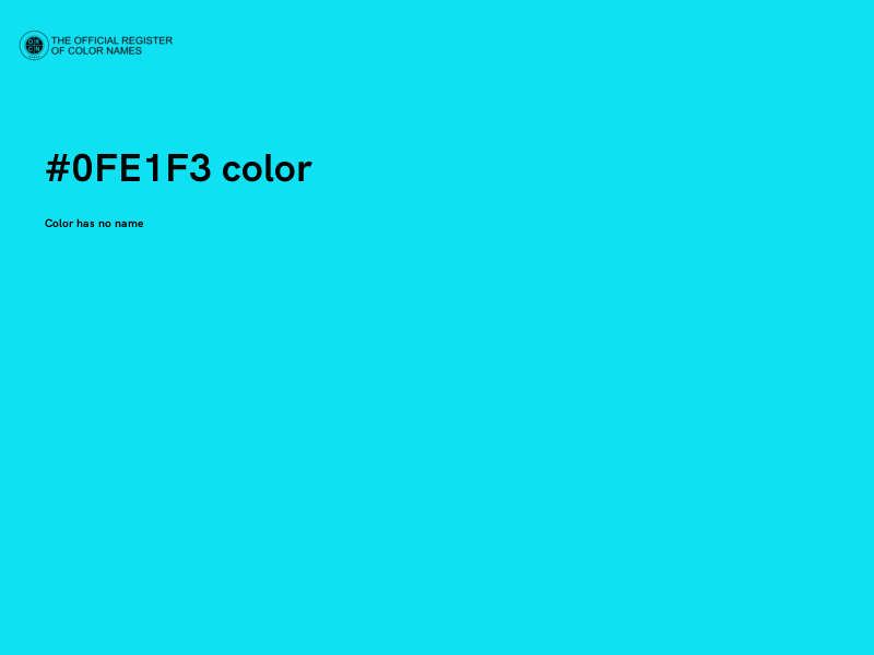 #0FE1F3 color image