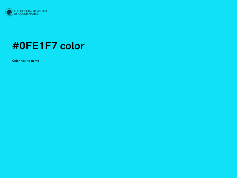 #0FE1F7 color image