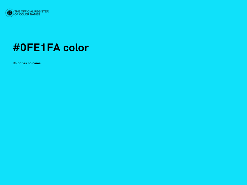 #0FE1FA color image