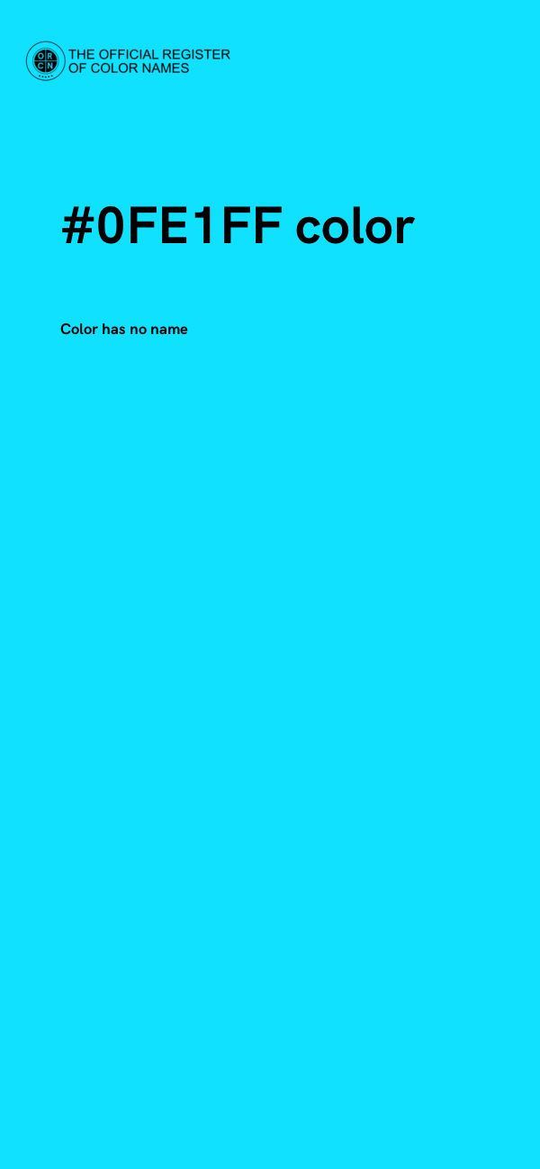 #0FE1FF color image