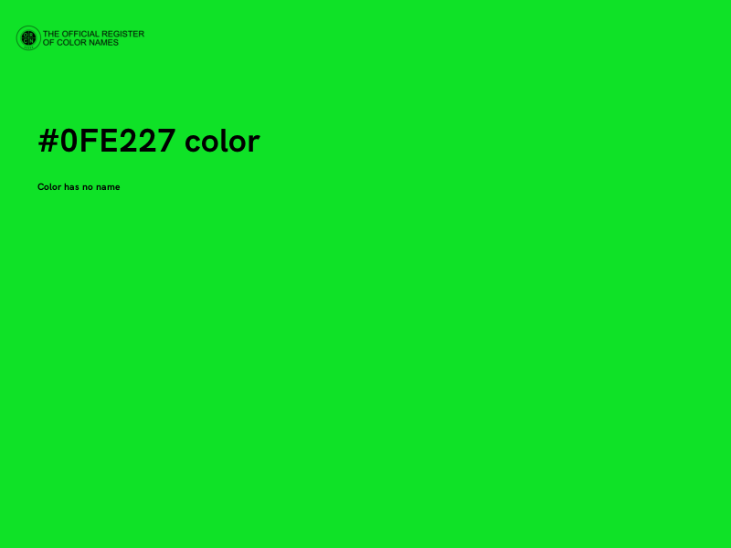#0FE227 color image