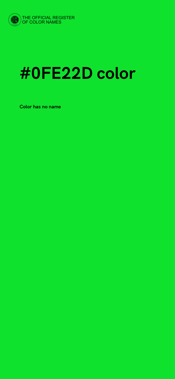 #0FE22D color image