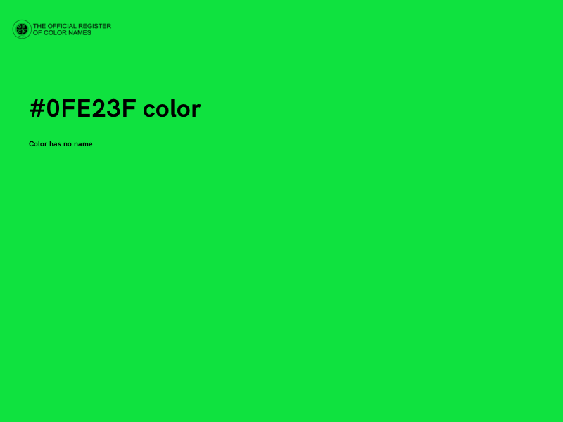 #0FE23F color image