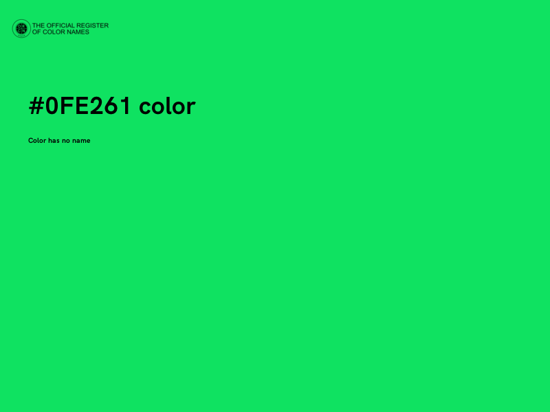 #0FE261 color image