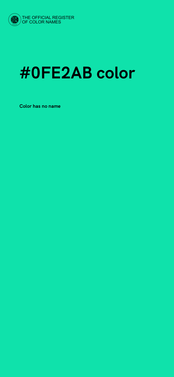 #0FE2AB color image