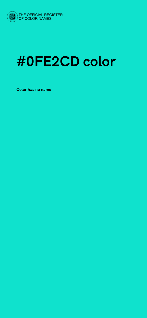 #0FE2CD color image
