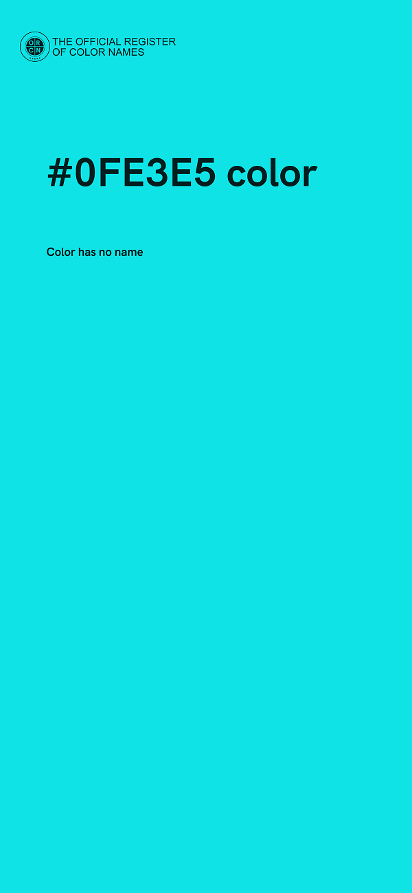 #0FE3E5 color image