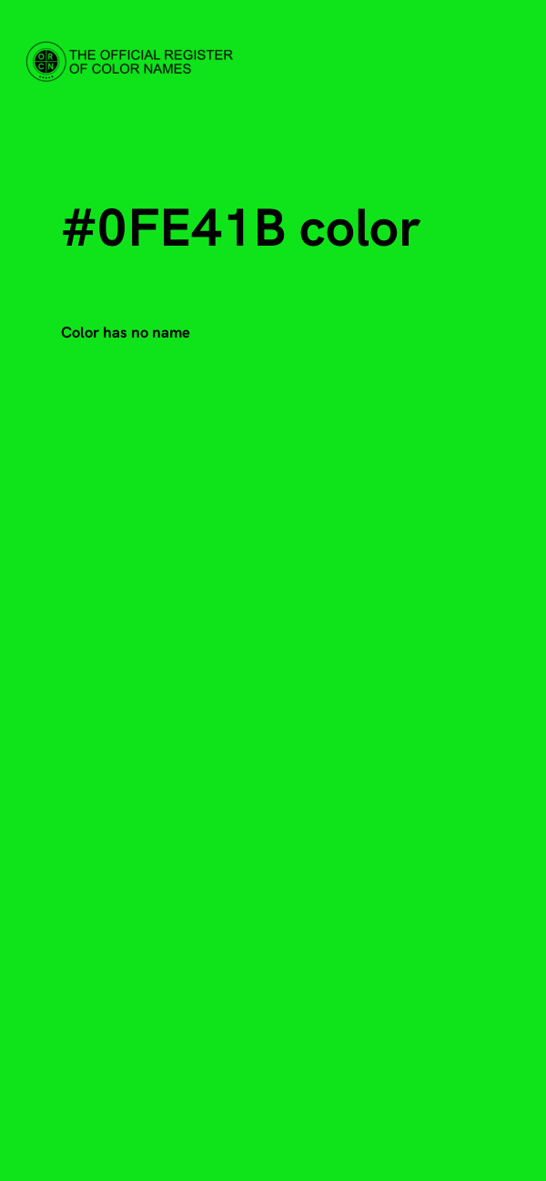 #0FE41B color image