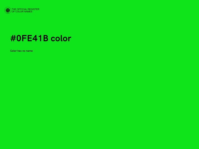 #0FE41B color image