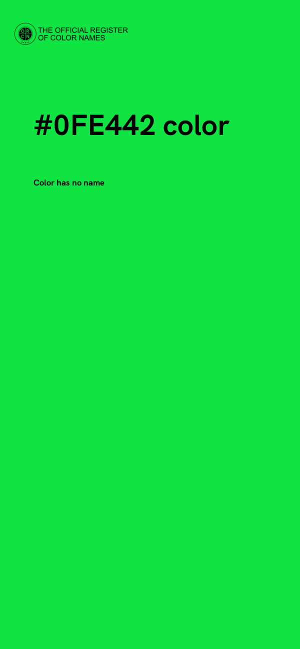 #0FE442 color image