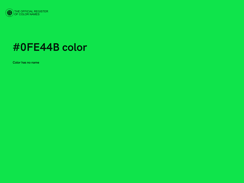 #0FE44B color image