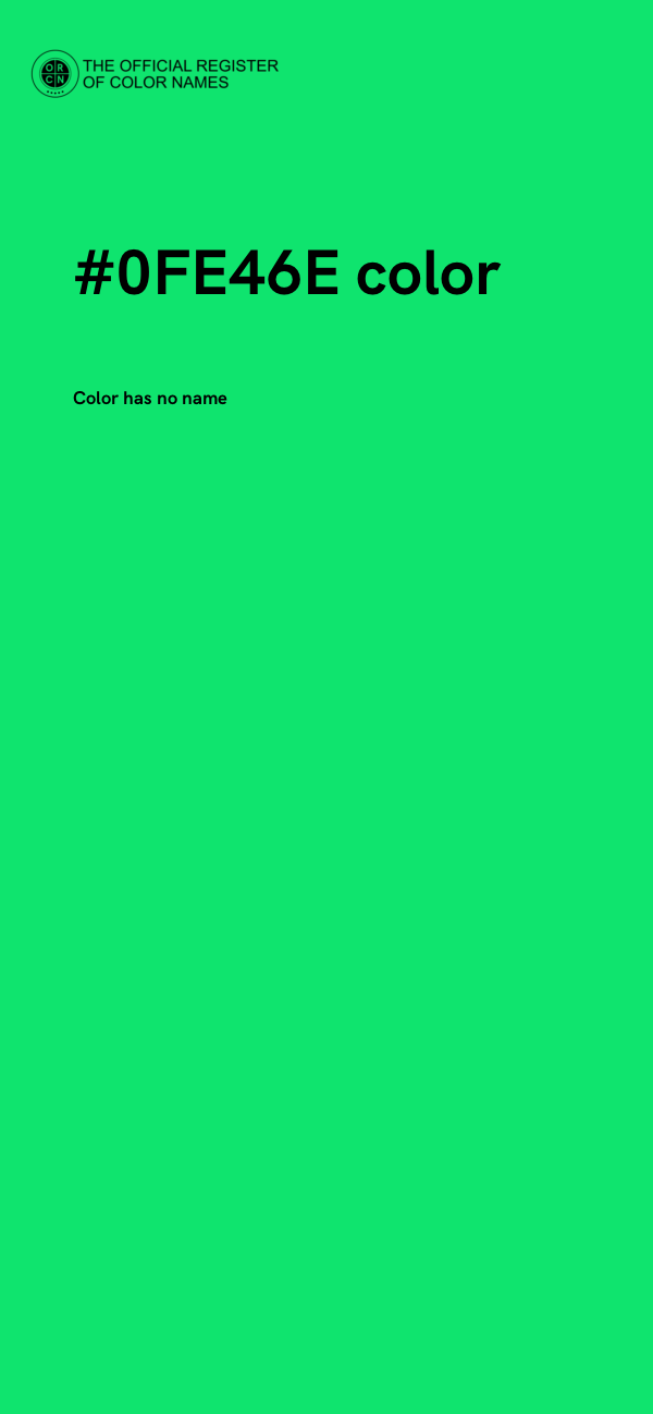 #0FE46E color image