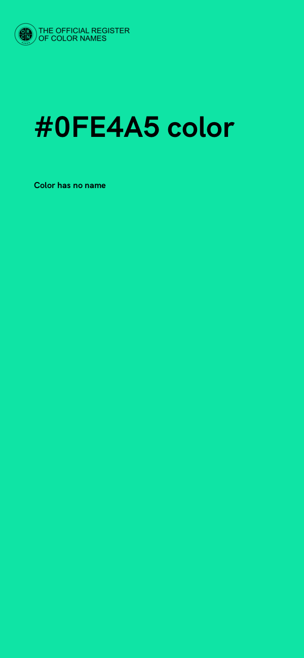 #0FE4A5 color image