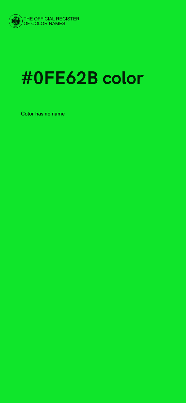 #0FE62B color image