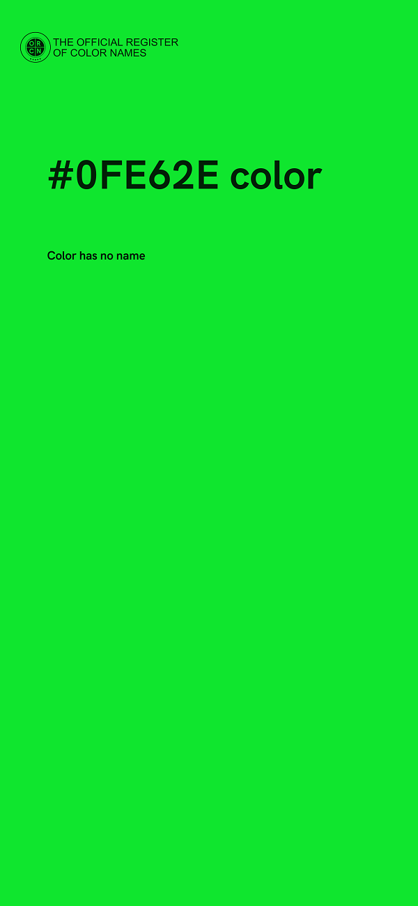 #0FE62E color image