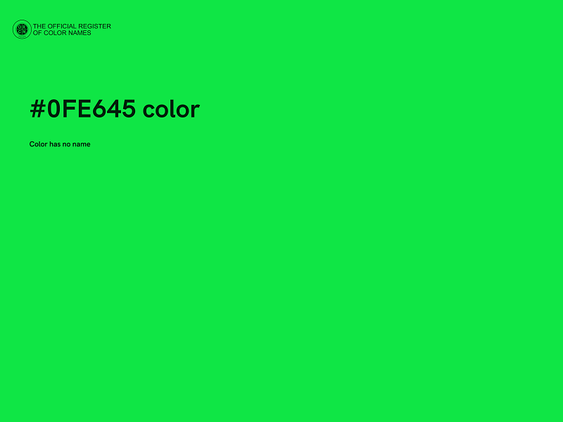 #0FE645 color image