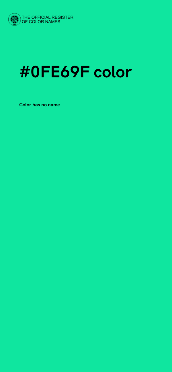 #0FE69F color image