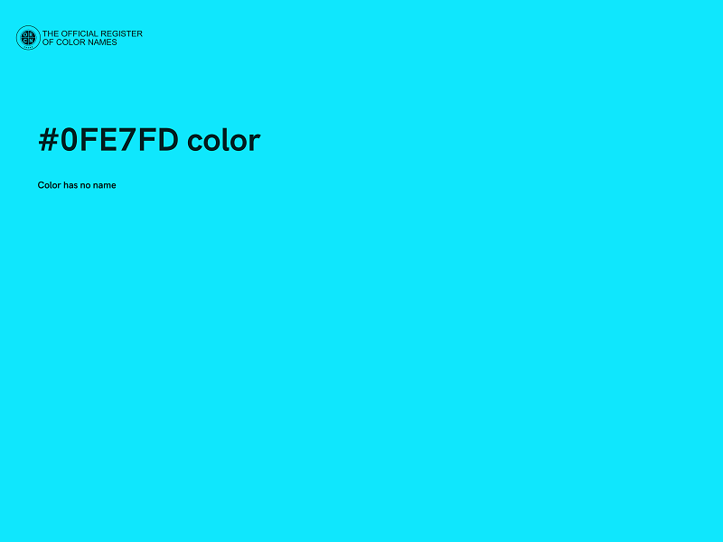 #0FE7FD color image