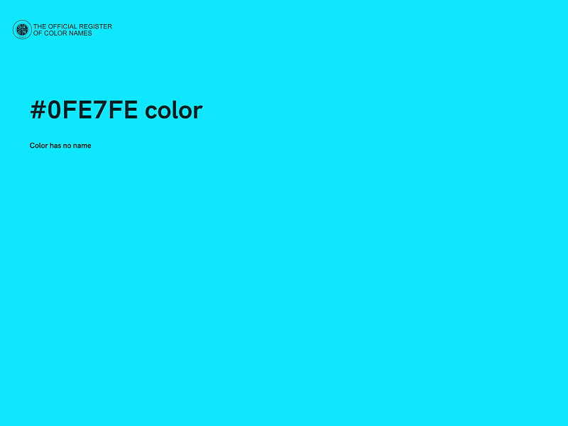 #0FE7FE color image