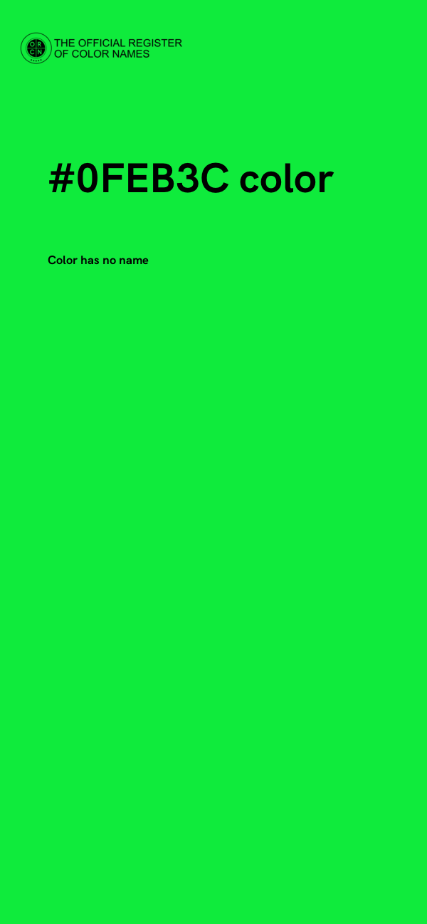 #0FEB3C color image