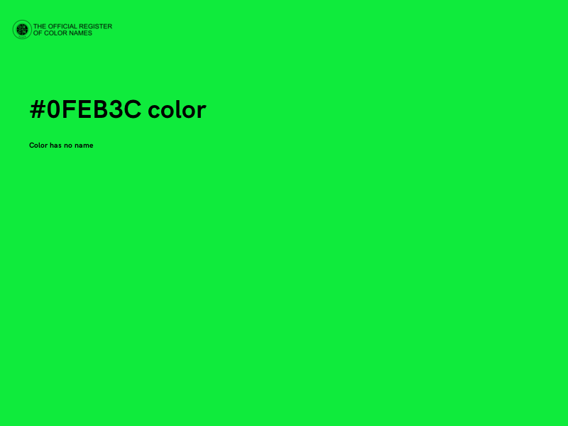 #0FEB3C color image