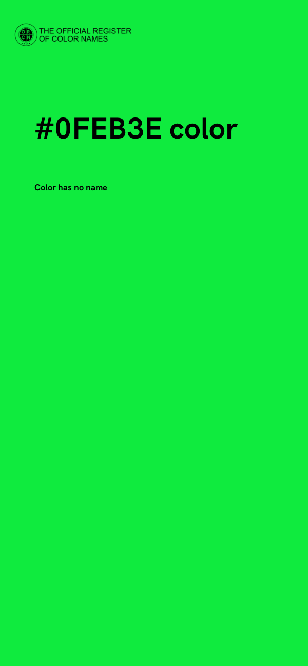 #0FEB3E color image