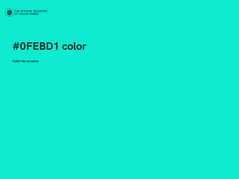 #0FEBD1 color image