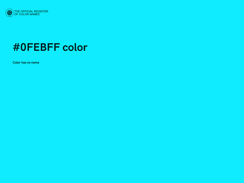 #0FEBFF color image