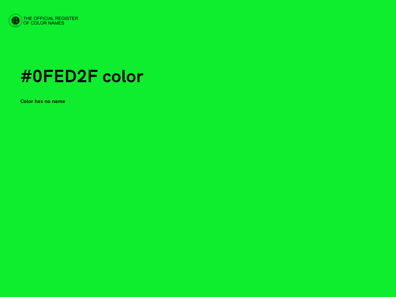 #0FED2F color image