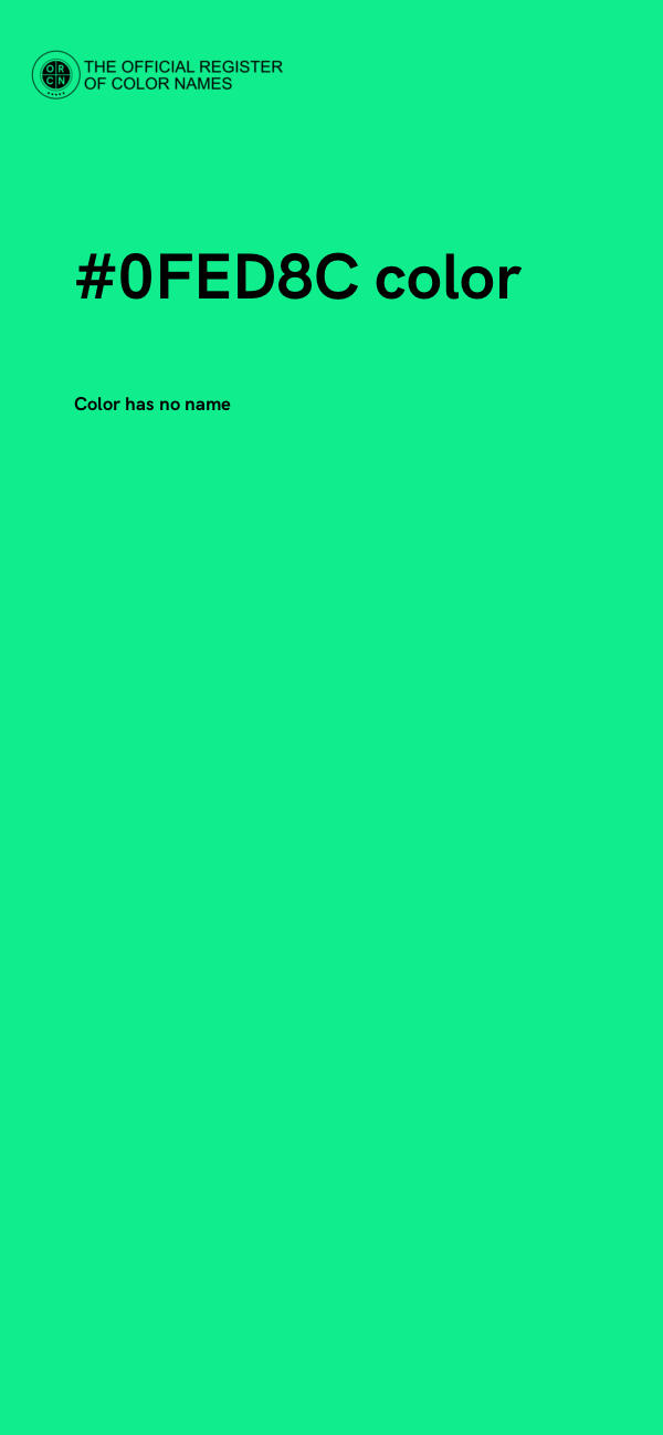 #0FED8C color image