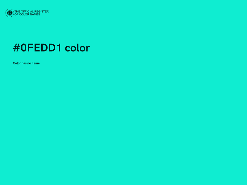 #0FEDD1 color image