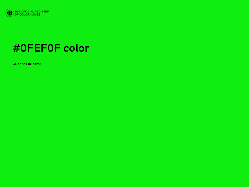 #0FEF0F color image