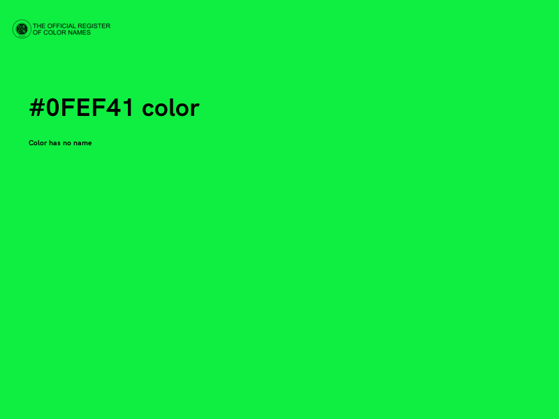 #0FEF41 color image