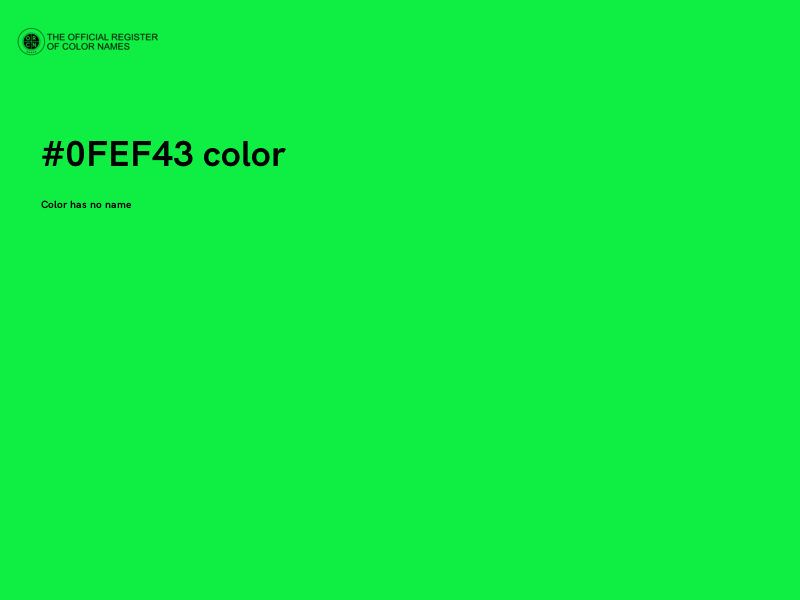 #0FEF43 color image