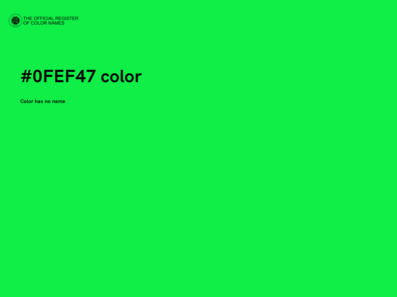 #0FEF47 color image