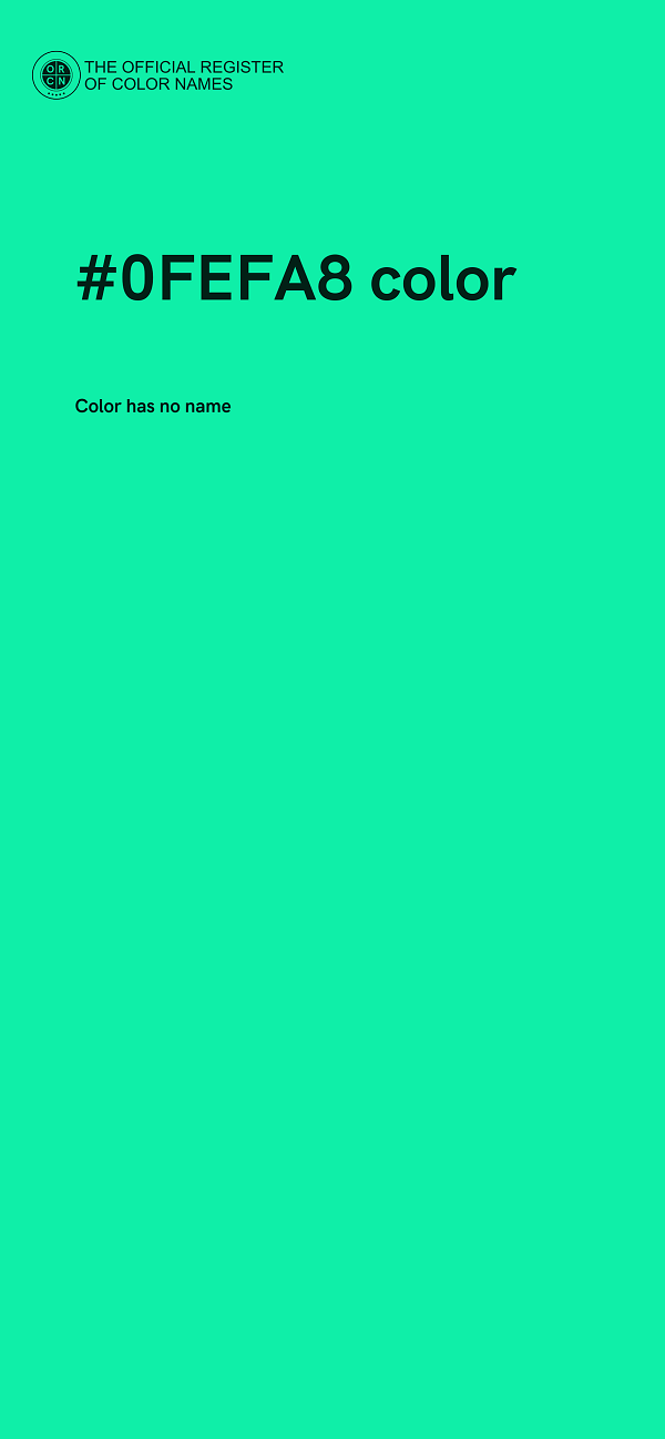 #0FEFA8 color image