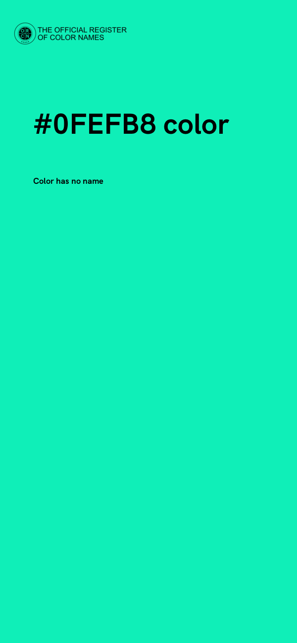 #0FEFB8 color image